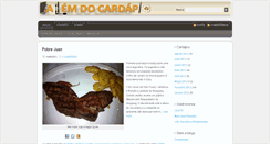 Desktop Screenshot of alemdocardapio.com.br