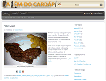 Tablet Screenshot of alemdocardapio.com.br